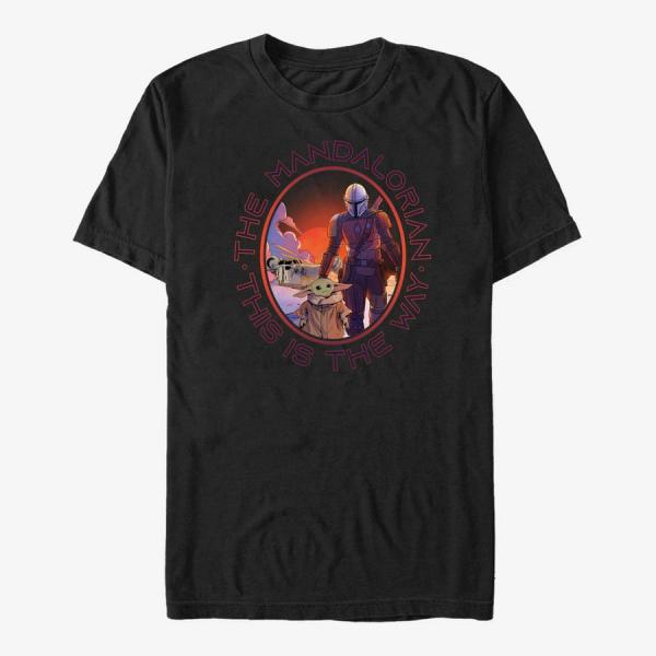 Queens Star Wars: The Mandalorian - The Way Unisex T-Shirt Black