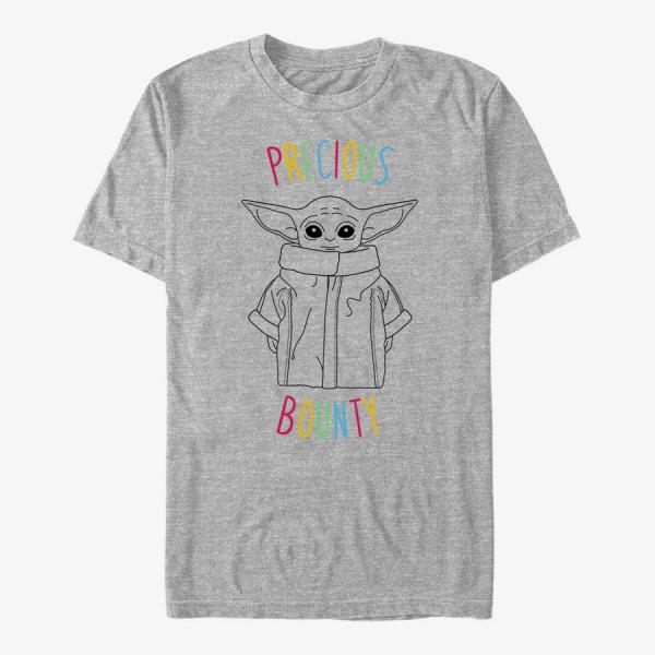 Queens Star Wars: The Mandalorian - Precious Bounty Unisex T-Shirt Heather Grey