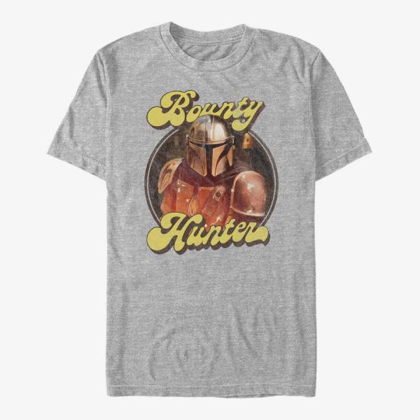 Queens Star Wars: The Mandalorian - BOUNTY RETRO Unisex T-Shirt Heather Grey