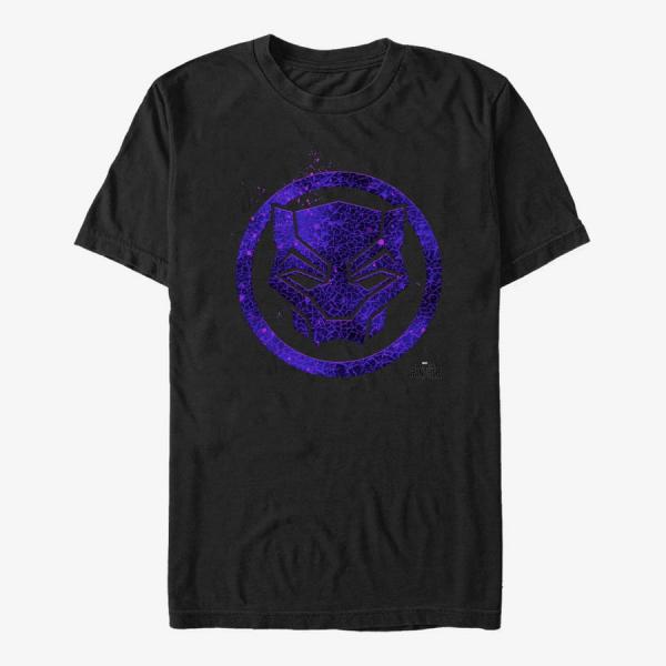 Tričko Merch Marvel Black Panther: Movie - Panther Embers Unisex T-Shirt Black S
