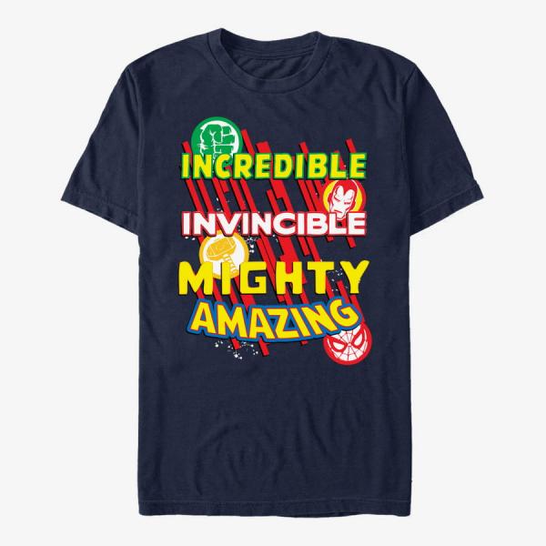 Queens Marvel Avengers Classic - Awesomeness Unisex T-Shirt Navy Blue