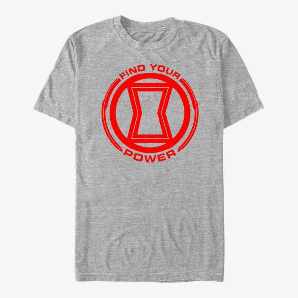 Queens Marvel Avengers - Power of Black Widow Unisex T-Shirt Heather Grey