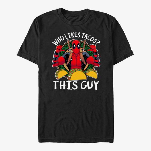Queens Marvel Deadpool - Love Tacos Unisex T-Shirt Black