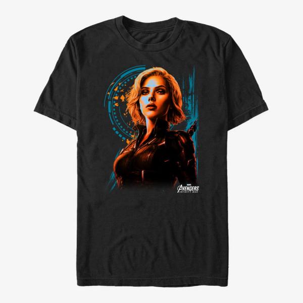 Tričko Merch Marvel Avengers: Infinity War - Agent Widow Unisex T-Shirt Black XXL