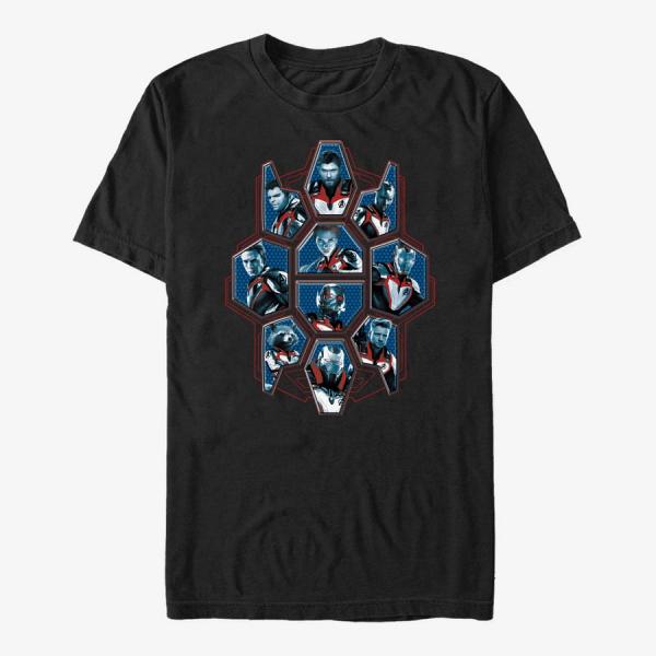 Queens Marvel Avengers Endgame - Character Group Unisex T-Shirt Black