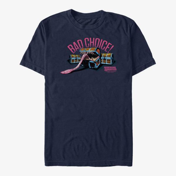 Queens Dungeons & Dragons: Honor Among Thieves - Bad Choice Mimic Unisex T-Shirt Navy Blue