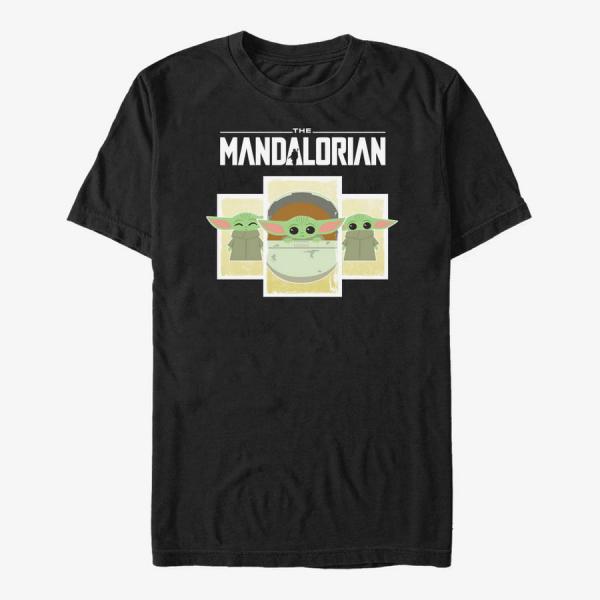 Tričko Merch Star Wars: The Mandalorian - Child Boxes Unisex T-Shirt Black XXL