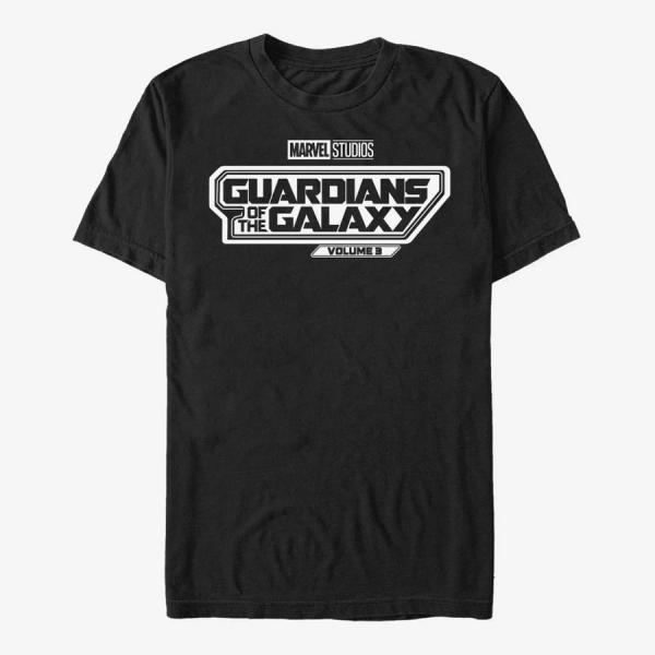 Tričko Merch Marvel Guardians of the Galaxy Vol. 3 - Volume 3 Logo Unisex T-Shirt Black XL