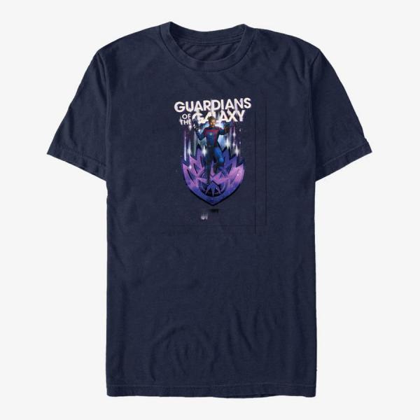 Tričko Merch Marvel Guardians of the Galaxy Vol. 3 - Space Truckers Unisex T-Shirt Navy Blue L