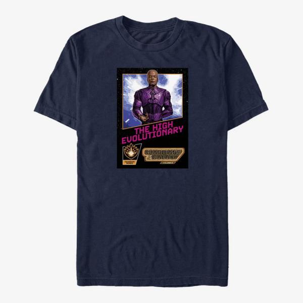 Tričko Merch Marvel Guardians of the Galaxy Vol. 3 - Evolutionary NES Poster Unisex T-Shirt Navy Blue L