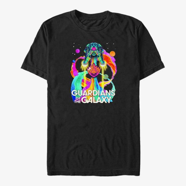 Tričko Merch Marvel Guardians of the Galaxy Vol. 3 - PSYCHEDELIC SHIP Unisex T-Shirt Black S