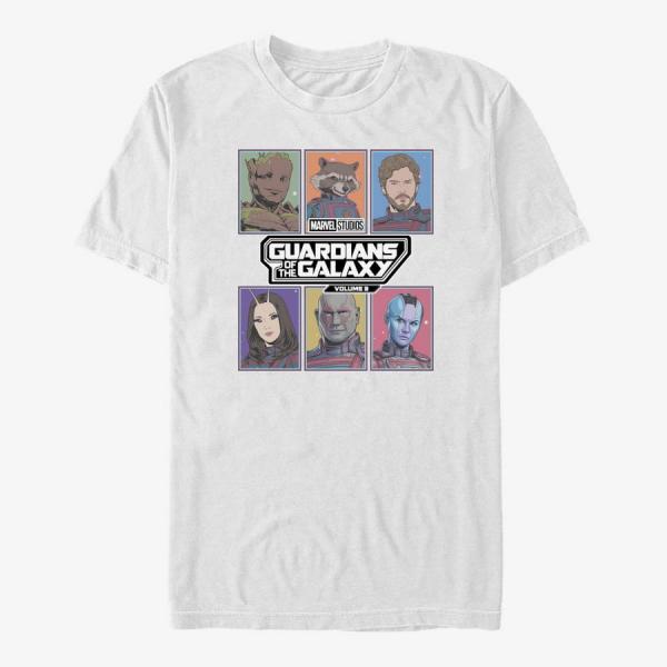 Queens Marvel Guardians of the Galaxy Vol. 3 - Pastel Boxes Unisex T-Shirt White
