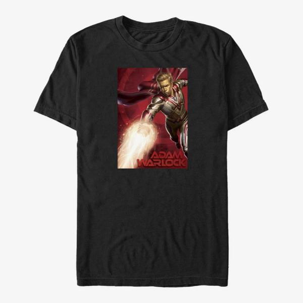 Tričko Merch Marvel Guardians of the Galaxy Vol. 3 - Adam Warlock Poster Unisex T-Shirt Black S