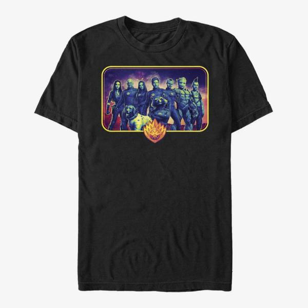 Queens Marvel Guardians of the Galaxy Vol. 3 - GotGV3 Badge Groupshot Unisex T-Shirt Black