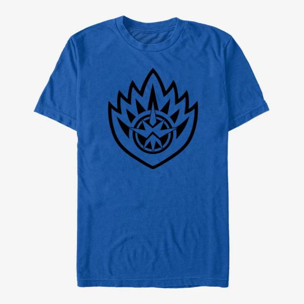 Tričko Merch Marvel Guardians of the Galaxy Vol. 3 - Guardians LineArt Symbol Unisex T-Shirt Royal Blue M