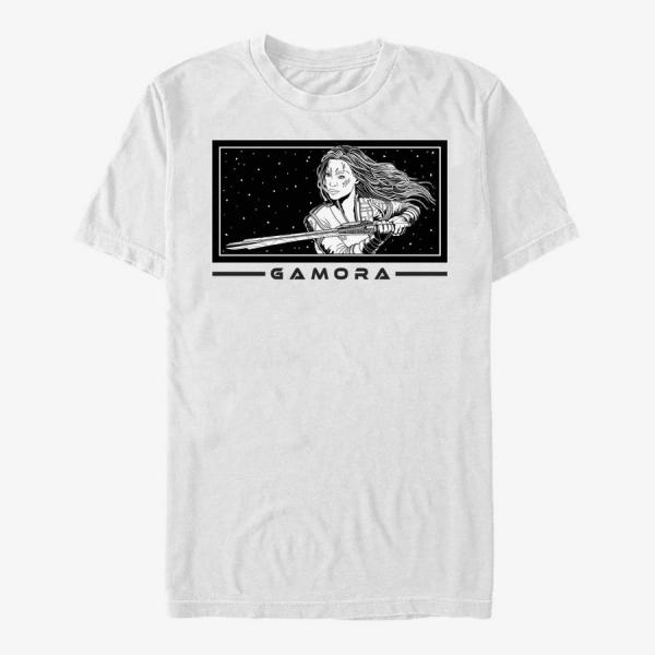 Queens Marvel Guardians of the Galaxy Vol. 3 - Gamora Badge Unisex T-Shirt White