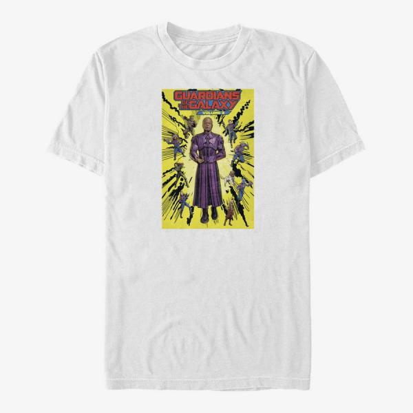 Tričko Merch Marvel Guardians of the Galaxy Vol. 3 - Evolutionary Hero Groupshot Unisex T-Shirt White M