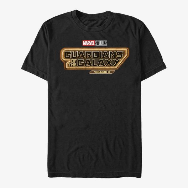 Tričko Merch Marvel Guardians of the Galaxy Vol. 3 - Guardians 3 Main Logo Unisex T-Shirt Black M