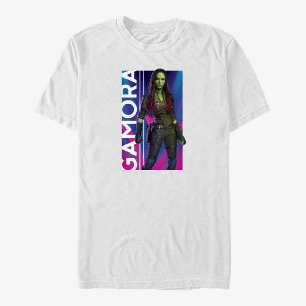 Tričko Merch Marvel Guardians of the Galaxy Vol. 3 - Gamora Hero Unisex T-Shirt White S