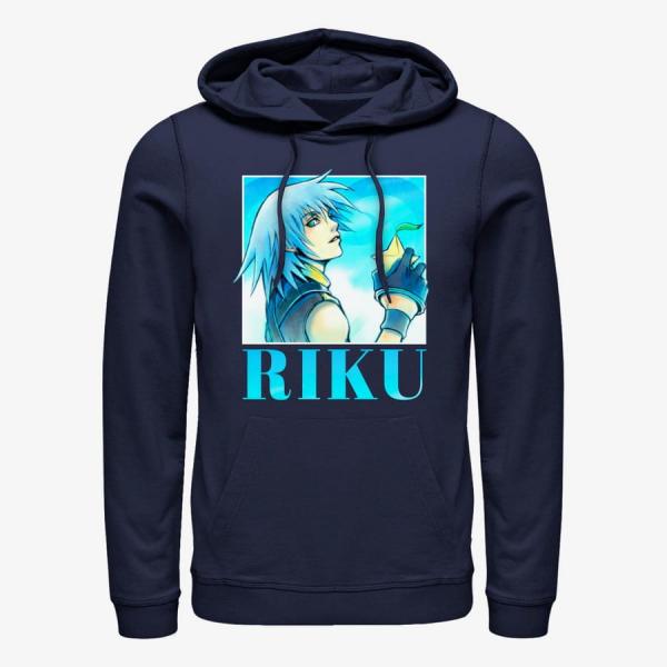 Mikina Merch Disney Kingdom Hearts - Riku Heart Throb Unisex Hoodie Navy Blue L