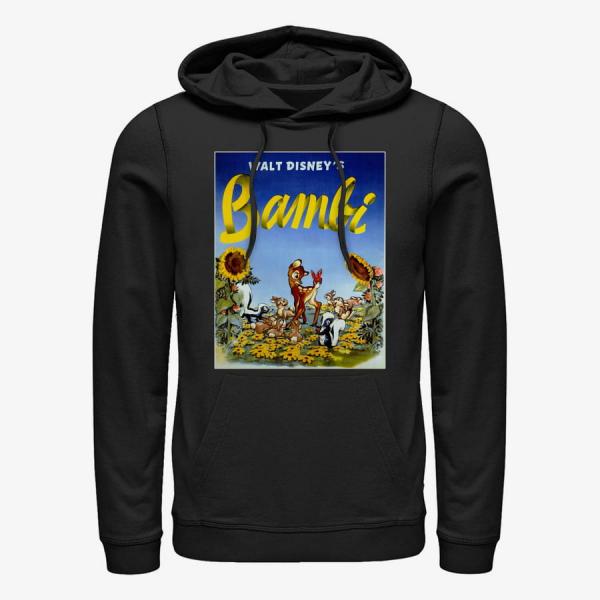 Mikina Merch Disney Bambi - Bambi Sunflowers Unisex Hoodie Black XXXL