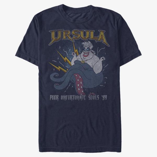 Tričko Merch Disney The Little Mermaid - Ursula The Unfortunate Unisex T-Shirt Navy Blue XXXL
