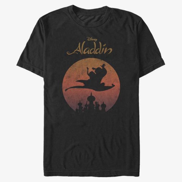 Queens Disney Aladdin - Flying High Unisex T-Shirt Black