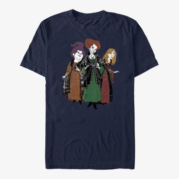 Queens Disney Hocus Pocus - HOCUS POCUS 3 SISTERS Unisex T-Shirt Navy Blue