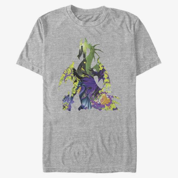 Tričko Merch Disney Sleeping Beauty - Dragon Form Unisex T-Shirt Heather Grey S
