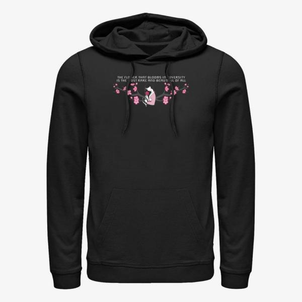 Queens Disney Mulan - Flower Adversity Unisex Hoodie Black