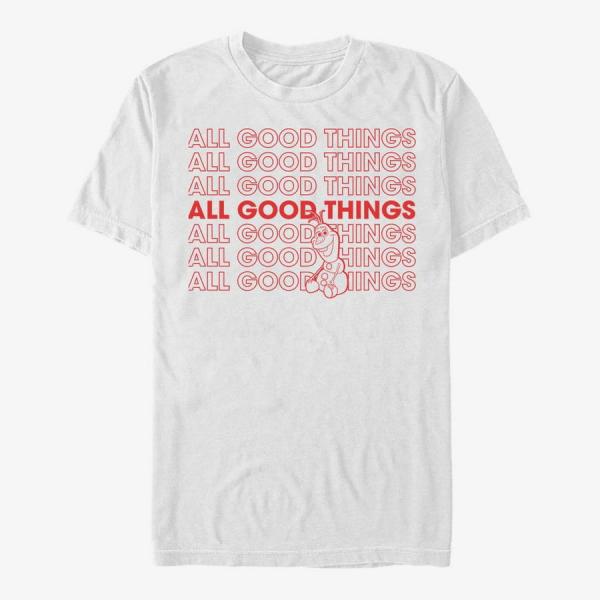 Tričko Merch Disney Frozen - All Good Things Unisex T-Shirt White M