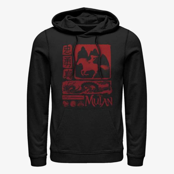 Queens Disney Mulan: Live Action - Mulan Block Unisex Hoodie Black