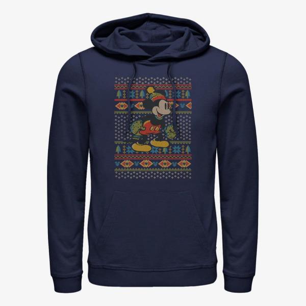 Queens Disney Mickey Classic - Vtg Mickey Sweater Unisex Hoodie Navy Blue