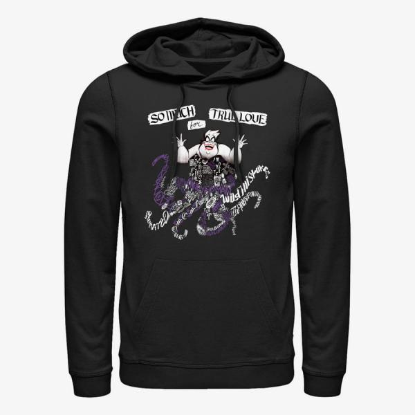 Mikina Merch Disney Villains - Ursula Word Fill Unisex Hoodie Black L