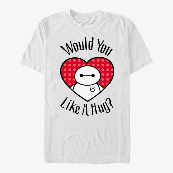 Tričko Merch Disney Big Hero 6 Movie - Hugs All Around Unisex T-Shirt White S