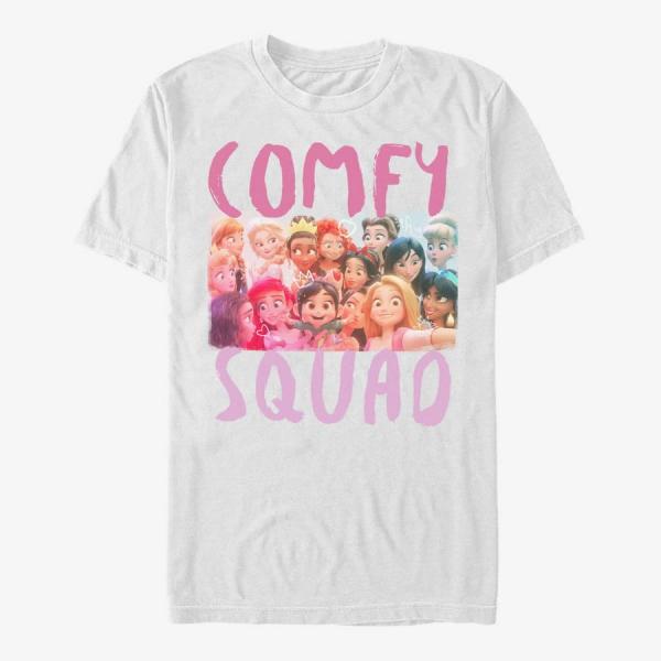 Tričko Merch Disney Wreck-It Ralph 2 - Comfy Squad Selfie Unisex T-Shirt White S