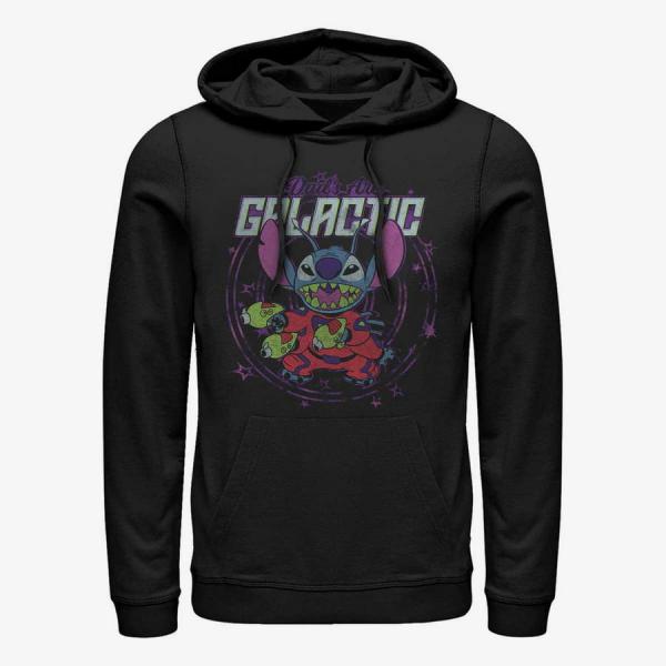 Queens Disney Lilo & Stitch - Spaced Dads Unisex Hoodie Black