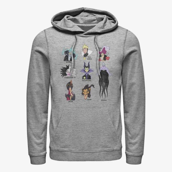 Mikina Merch Disney Villains - VILLIANS Unisex Hoodie Heather Grey XXXL