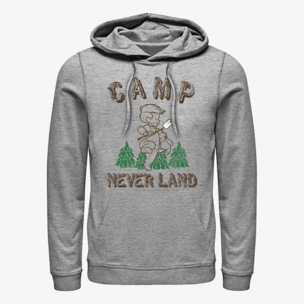 Mikina Merch Disney Peter Pan - CAMP NEVERLAND Unisex Hoodie Heather Grey XL