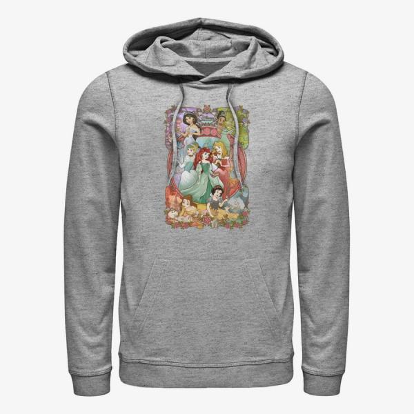Mikina Merch Disney Princesses - Princess Power Unisex Hoodie Heather Grey M