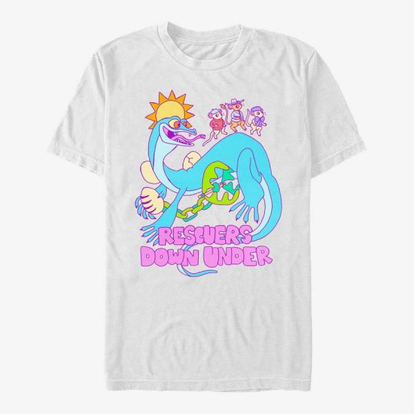 Tričko Merch Disney Rescuers Down Under - Down Under Unisex T-Shirt White M