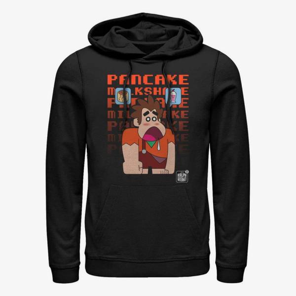 Mikina Merch Disney Wreck-It Ralph - Pancake Milkshake Unisex Hoodie Black S