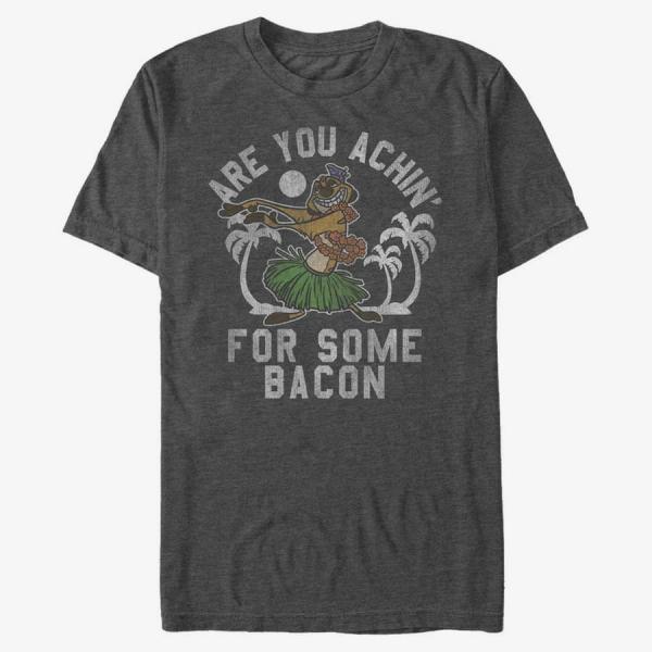 Tričko Merch Disney Lion King - Bacon Achin Unisex T-Shirt Dark Heather Grey S