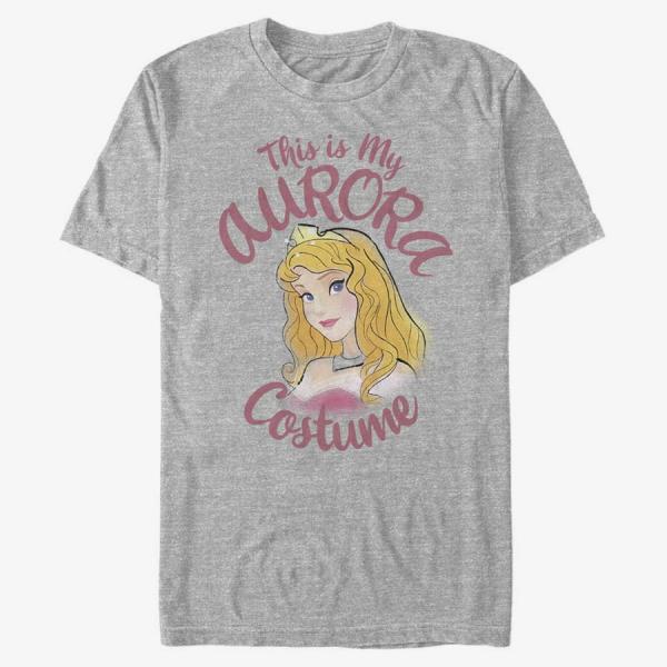 Tričko Merch Disney Sleeping Beauty - Aurora Costume Unisex T-Shirt Heather Grey S