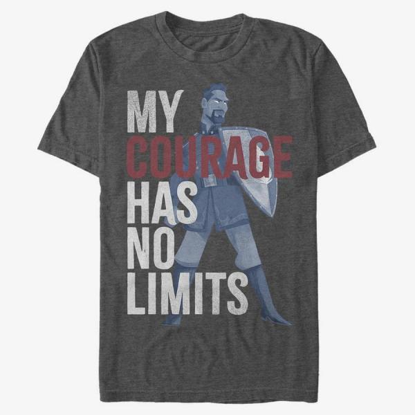 Queens Disney Frozen Two - Courage Stack Unisex T-Shirt Dark Heather Grey