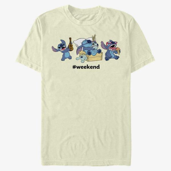 Tričko Merch Disney Lilo & Stitch - Stitch Weekend Unisex T-Shirt Natural S