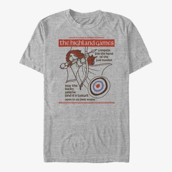 Tričko Merch Disney Brave - Highland Games Unisex T-Shirt Heather Grey S