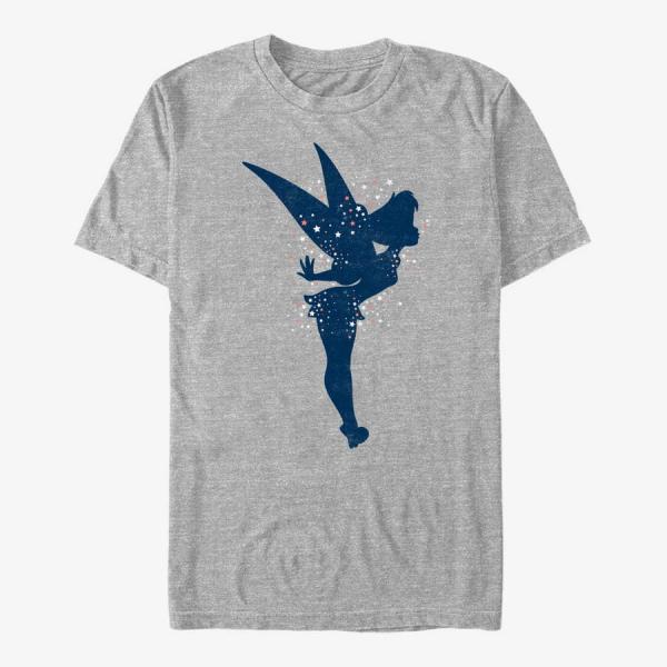 Tričko Merch Disney Peter Pan - Tink Americana Unisex T-Shirt Heather Grey S
