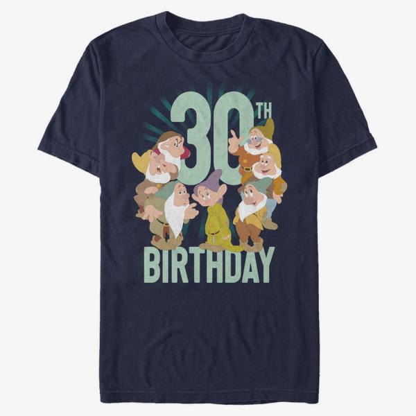 Queens Disney Snow White - Dwarves Thirty Bday Unisex T-Shirt Navy Blue