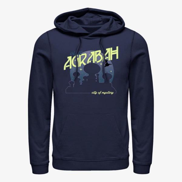 Queens Disney Aladdin - Agrabah Postcard Unisex Hoodie Navy Blue